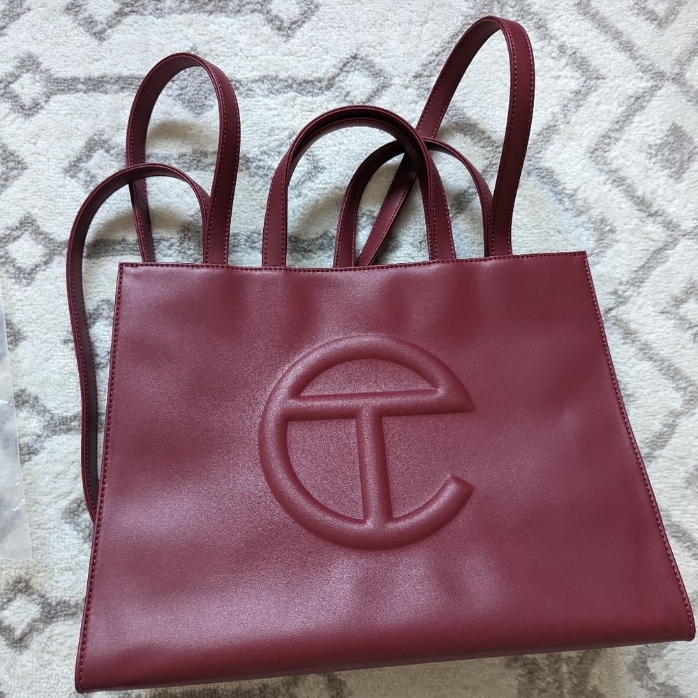 Medium Oxblood Telfar Shopper